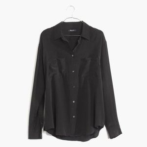 Women's Black Silk Spotlight Shirt